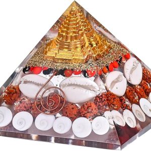 Laxmi Pyramid with Shri Yantra and Gomti Chakra